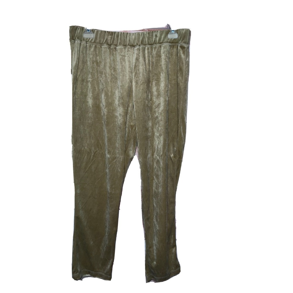 White Stag Golden Lounge Pants Velour Wide Leg ‎ Plus sz 1X